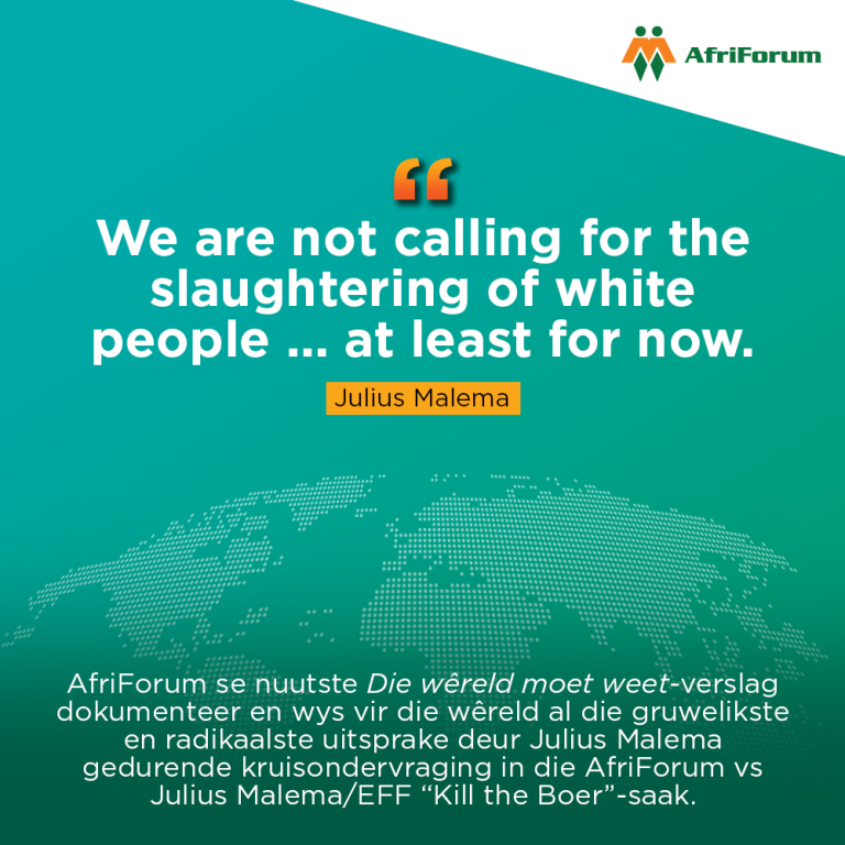 Civil rights organisation AfriForum publishes new report documenting how minority communities continue to be persecuted in South Africa